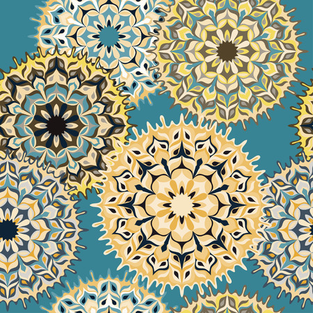 beautiful seamless pattern. Vintage decorative elements vector illustrationのイラスト素材
