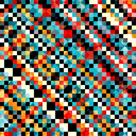 colored pixel pattern in retro style vector illustrationのイラスト素材