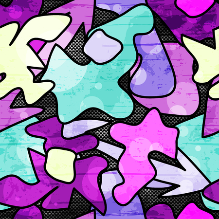 Graffiti Background Seamless texture vector royalty free stock illustrationのイラスト素材