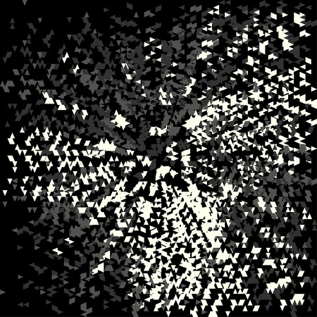 White small polygons on a black background vector illustrationのイラスト素材