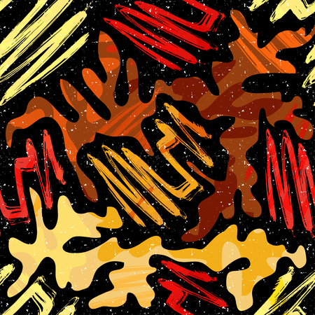 Graffiti abstract seamless pattern grunge effect vector illustrationのイラスト素材