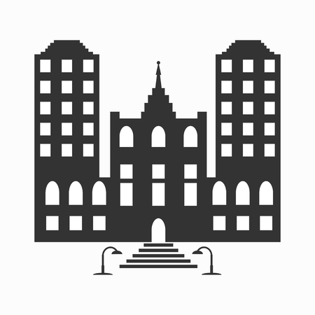 building on a white background for your designのイラスト素材