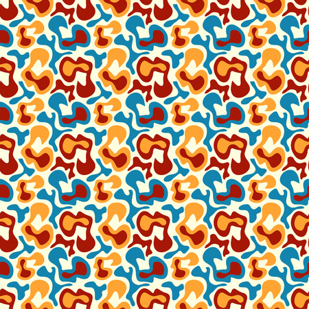 Graffiti on an orange background. Tribal striped seamless patternのイラスト素材