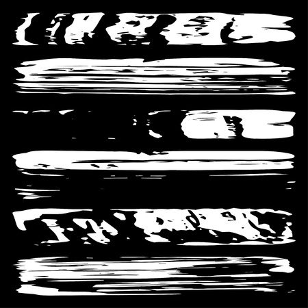 white banners collection of symbolsのイラスト素材