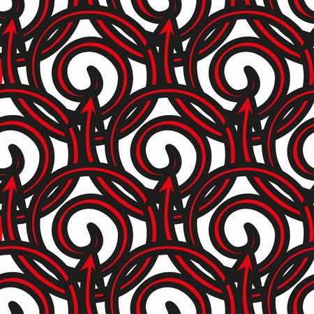 Seamless abstract geometric pattern on a white backgroundのイラスト素材