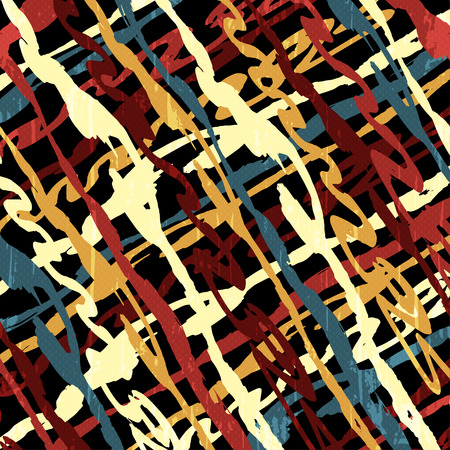 abstract geometric objects graffiti grunge effectのイラスト素材