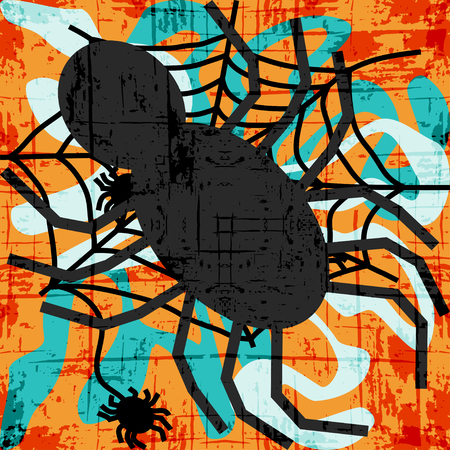 Beautiful abstract spot graffiti vector illustrationのイラスト素材