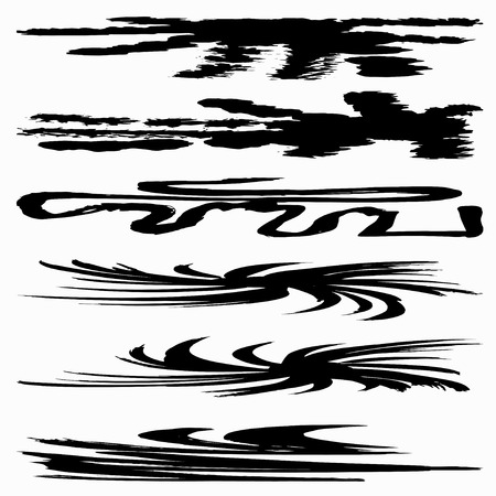 black banners Graffiti collectionのイラスト素材