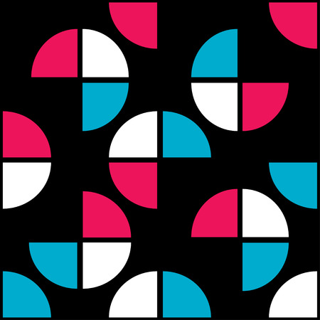 bright colored geometric seamless patternのイラスト素材