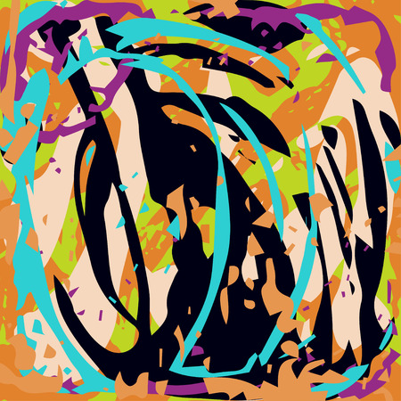 Graffiti beautiful abstract background vector illustrationのイラスト素材