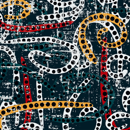 Beautiful colorful abstract graffiti pattern vector illustrationのイラスト素材