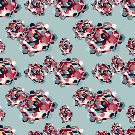 Abstract geometric seamless patternのイラスト素材