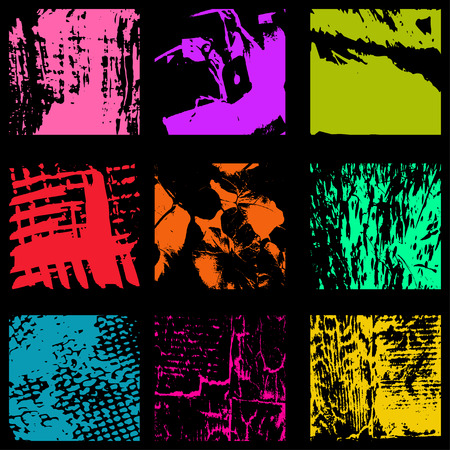 Colored ink spots Graffiti collectionのイラスト素材