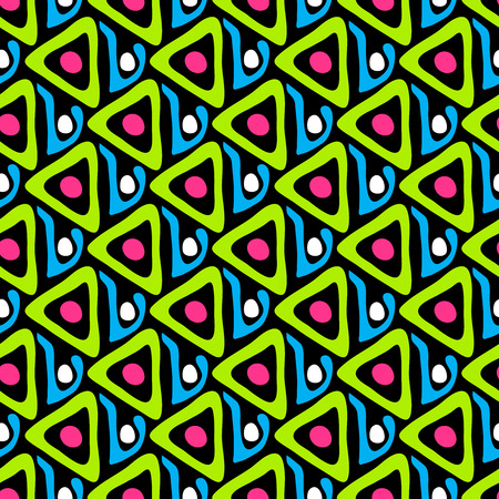 beautiful abstract graffiti seamless pattern on a black backgroundのイラスト素材