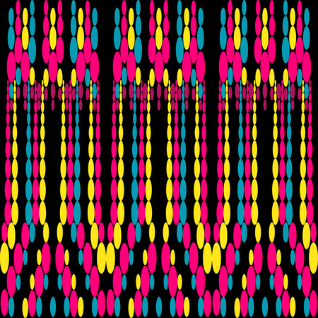 Colored abstract geometric patternのイラスト素材