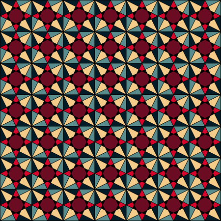 abstract geometric seamless patternのイラスト素材