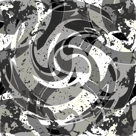 Abstract graffiti pattern on a dark backgroundのイラスト素材