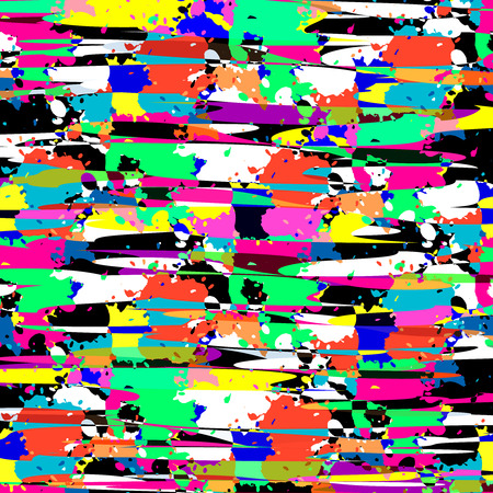 Colored paint stains abstraction graffiti patternのイラスト素材