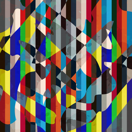 Abstract geometric grunge pattern texture qualitative vector illustration for your design.のイラスト素材