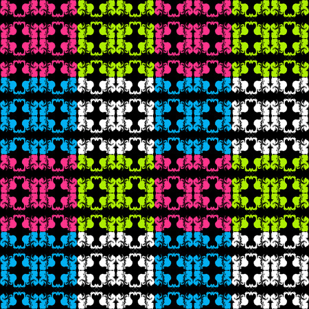 Bright abstract geometric seamless pattern in graffiti style. Quality vector illustration for your designのイラスト素材