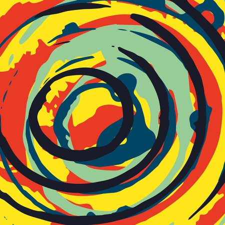 geometric abstract color pattern in graffiti style. Quality vector illustration for your designのイラスト素材