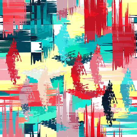 colored abstract seamless pattern in graffiti style. Quality vector illustration for your designのイラスト素材