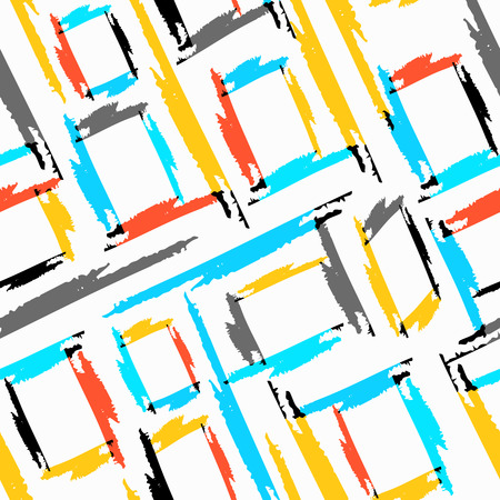 Colored abstract seamless pattern in graffiti style quality vector illustration for your designのイラスト素材