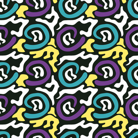colored abstract seamless pattern in graffiti style quality vector illustration for your designのイラスト素材