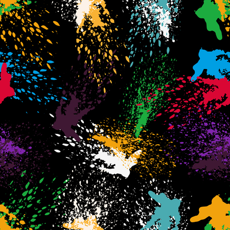 colored graffiti seamless texture vector illustrationのイラスト素材