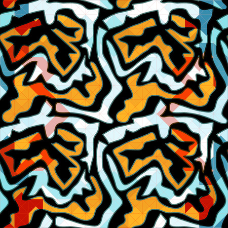 Graffiti abstract seamless pattern grunge effect vector illustrationのイラスト素材