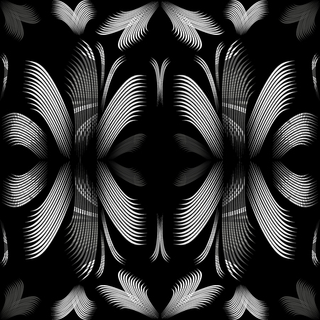 Abstract black and white pattern for your design