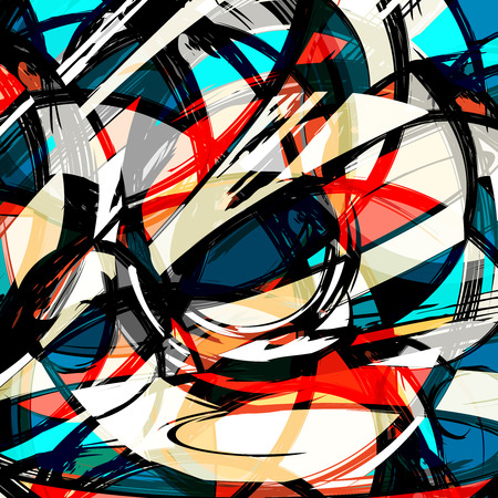 abstract color pattern in graffiti style quality illustration for your designのイラスト素材