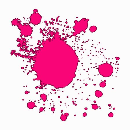 colored blots icon. Flat isolated illustration for your web design.のイラスト素材