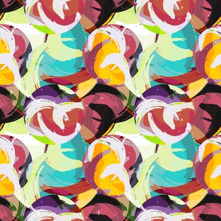 colored graffiti abstract pattern on a black backgroundの写真素材