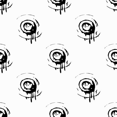 Graffiti abstract seamless pattern grunge effect  illustrationのイラスト素材