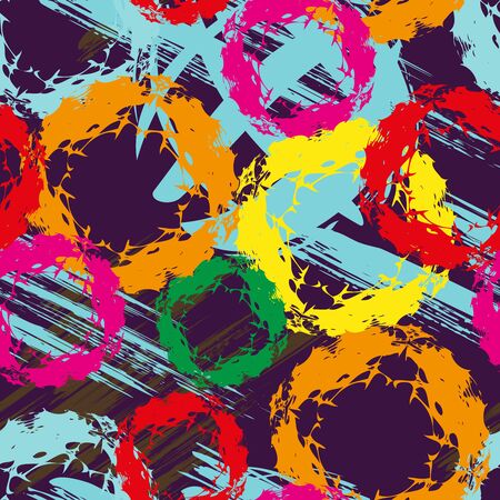 abstract color pattern in graffiti style. Quality illustration for your designの写真素材