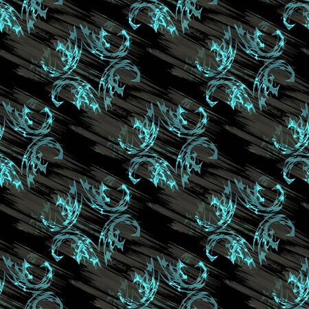 color abstract ethnic seamless pattern in graffiti style with elements of urban modern style bright quality illustration for your designのイラスト素材