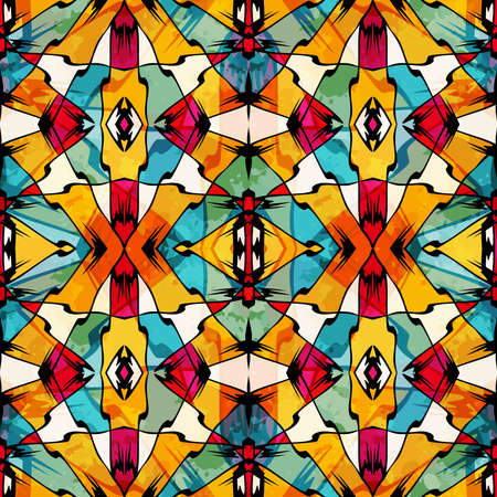 beautiful geometric background seamless pattern graffiti qualitative illustration for your design