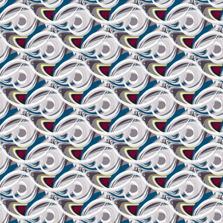 Bright abstract geometric seamless pattern in graffiti style. Quality vector illustration for your...