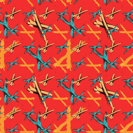 abstract colored background of graffiti beautiful polygons Bright geometric seamless patternの写真素材