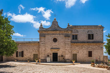 Haifa, Israel. June 17, 2021: Muhraka monastery of the Carmelite on the Carmel mount.のeditorial素材