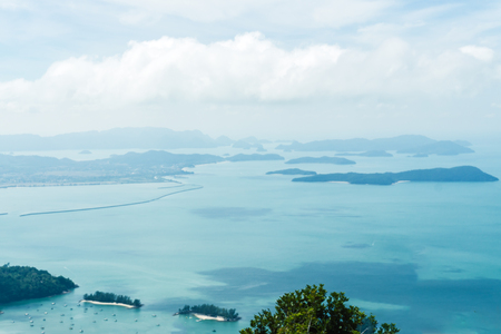 View top of the resort area of the island, Langkawi, Malaysiaの写真素材