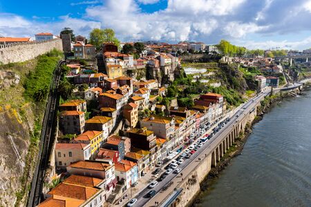 Cityscape of Porto, view of the old European townの写真素材