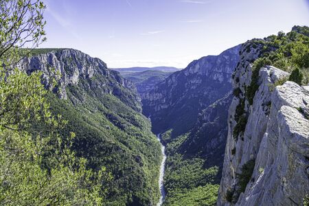 Gorge du Verdon canyon, Provence-Cote d'Azur, Provence, Franceの写真素材