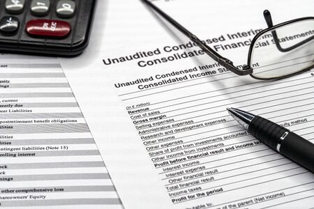 Financial statements review and analyze with tables. Business investment portfolio