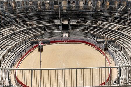 Provence, France. Roman amphitheatre in the Old Town of Arles.の写真素材