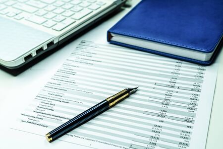 Financial accounting stock market analysis. Financial business planning, Balance the investment...