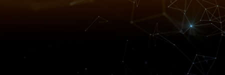 Technology background. Abstract digital plexus connection moving dots and lines. Network connection...
