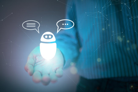 Artificial intelligence system assist human decision making best solution to accomplish taskの写真素材