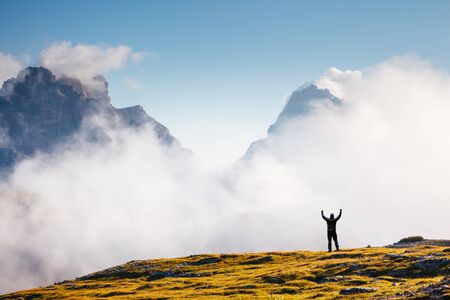 Excellent condition of rocky massif. Gorgeous day and picturesque scene. Location National Park Tre...